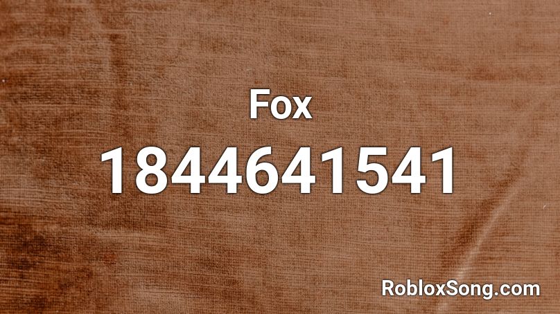 Fox Roblox ID