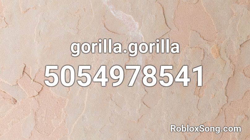 gorilla.gorilla Roblox ID