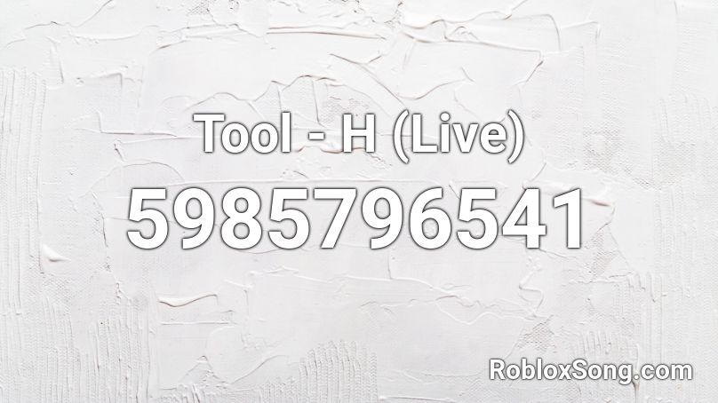 Tool - H (Live) Roblox ID