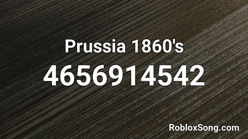 Prussia 1860's Roblox ID