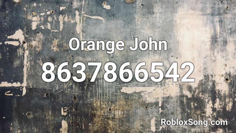 Orange John Roblox ID