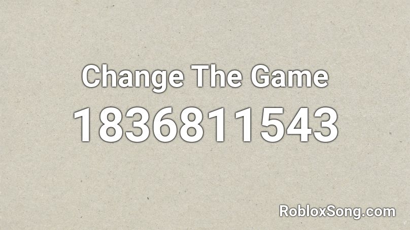 Change The Game Roblox ID