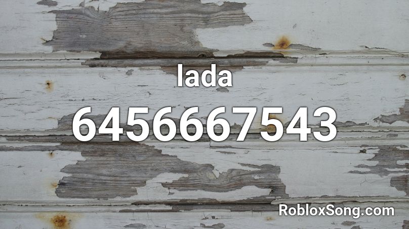 lada Roblox ID