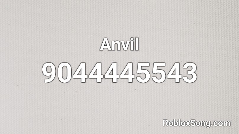 Anvil Roblox ID