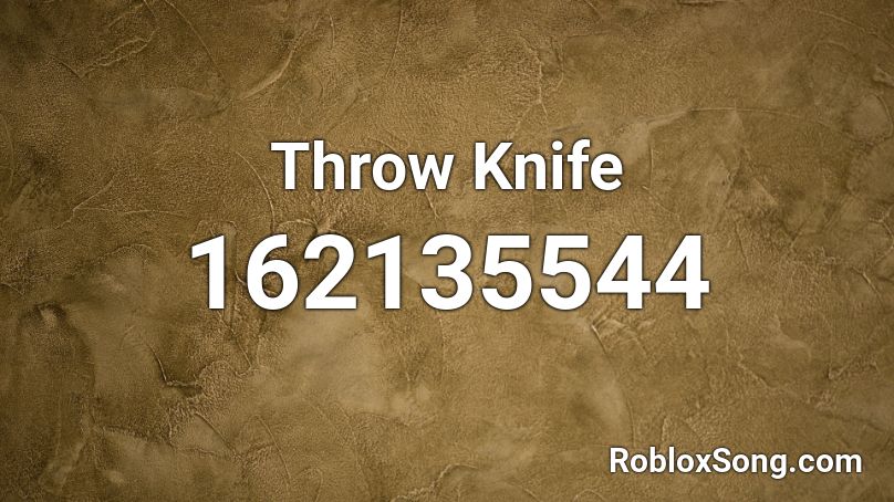 Throw Knife Roblox ID