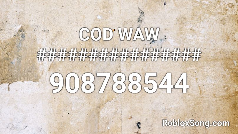 COD WAW ################ Roblox ID