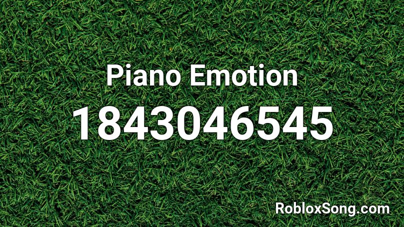 Piano Emotion Roblox ID