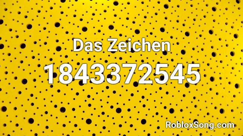 Das Zeichen Roblox ID