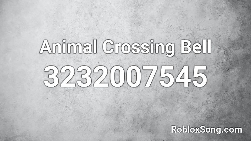 Animal Crossing Bell Roblox ID