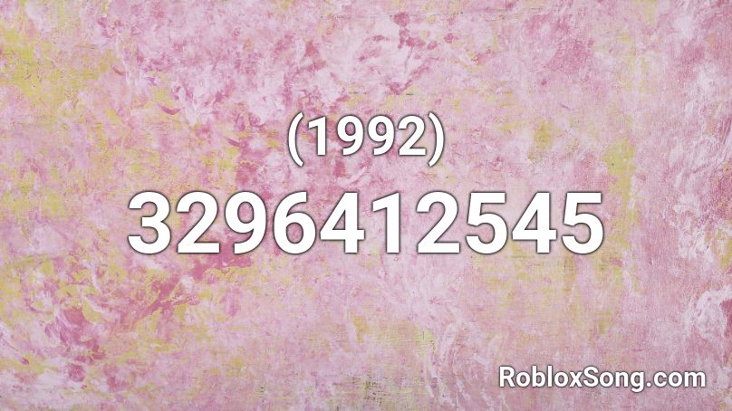 (1992) Roblox ID