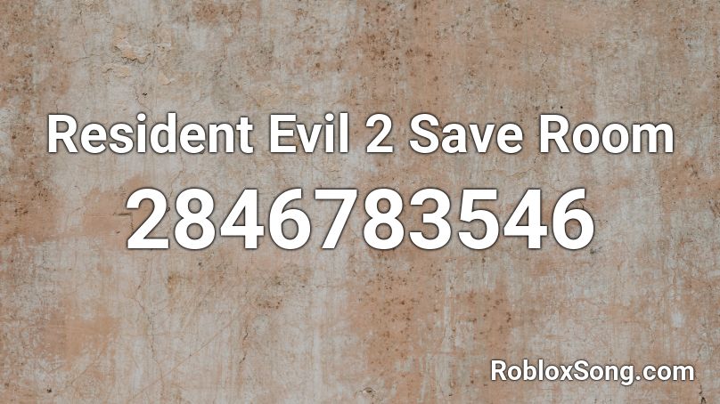 Resident Evil 2 Save Room Roblox ID