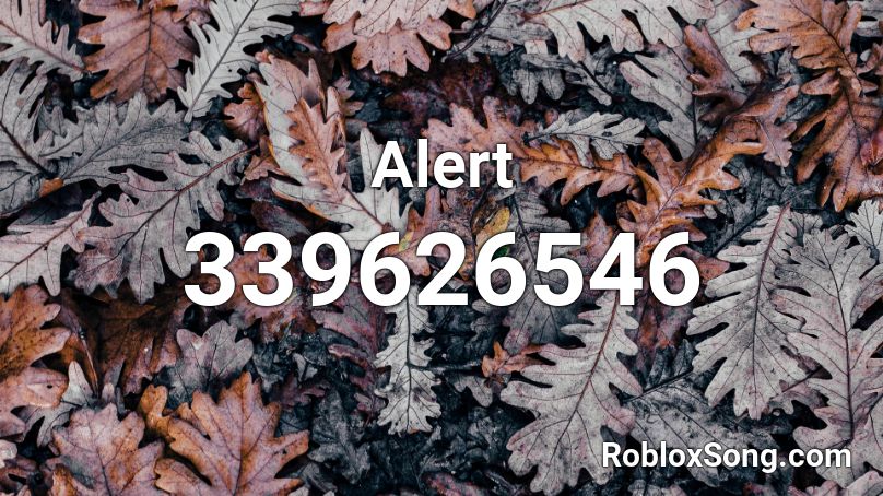 Alert  Roblox ID