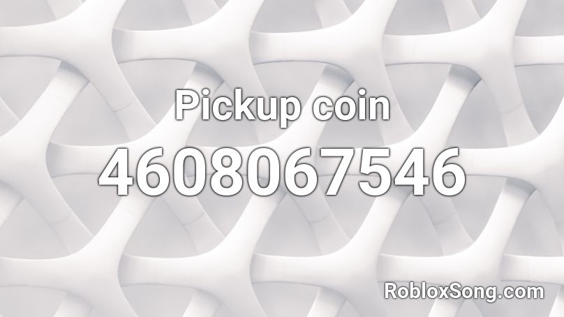 Pickup coin Roblox ID