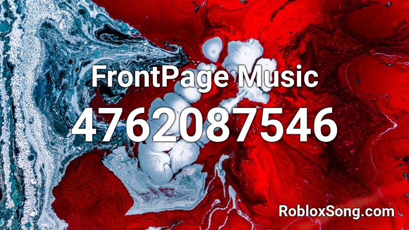 FrontPage Music Roblox ID