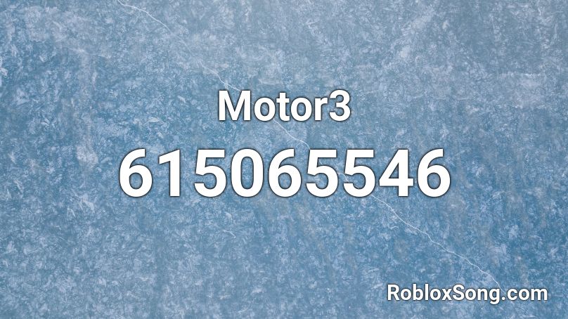 Motor3 Roblox ID