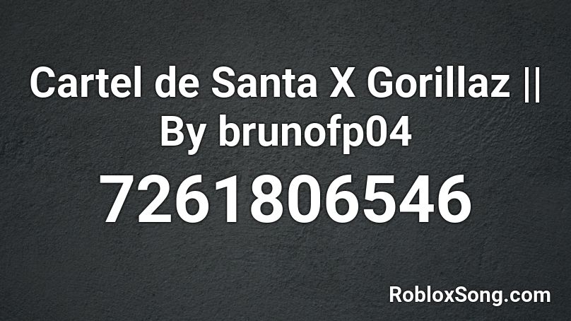 Cartel de Santa ID Roblox