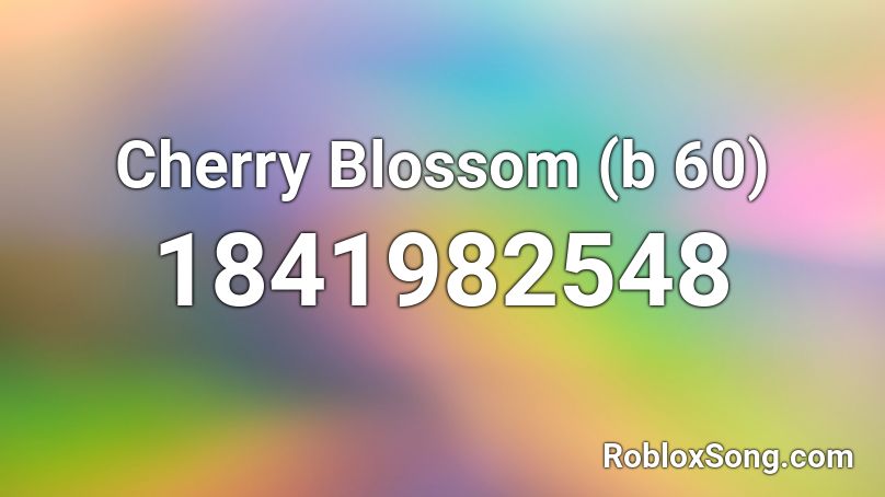 Cherry Blossom (b 60) Roblox ID