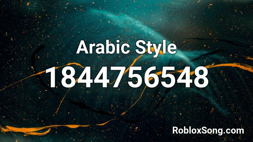 Arabic Style Roblox ID
