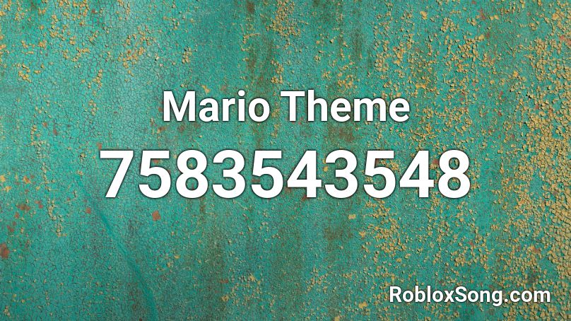 Mario Theme Roblox ID