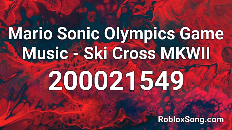 Mario Sonic Olympics Game Music - Ski Cross MKWII Roblox ID