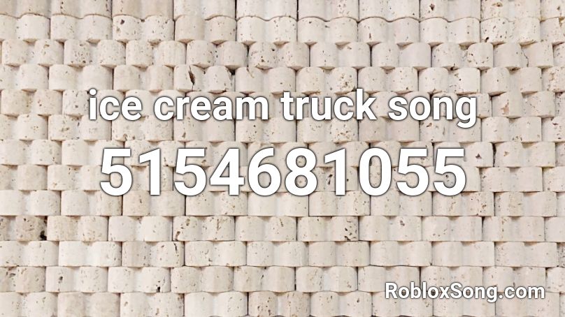 Ice Cream Truck Song Roblox Id Roblox Music Codes - ice cream van roblox id
