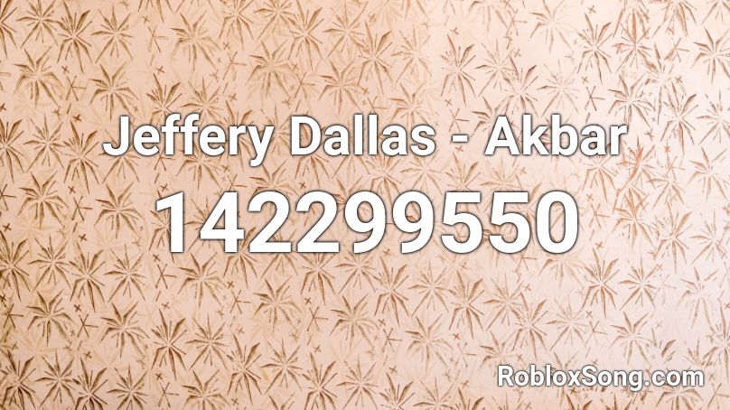 Jeffery Dallas - Akbar Roblox ID