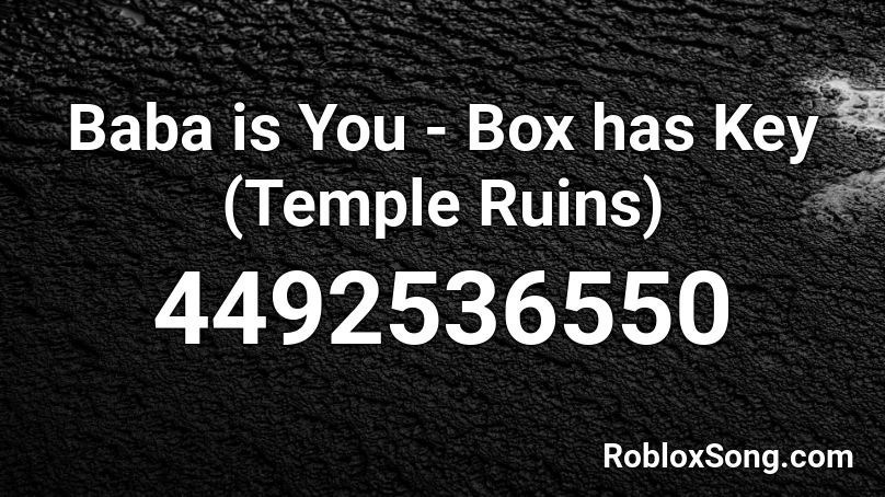 Baba is You - Box has Key (Temple Ruins) Roblox ID