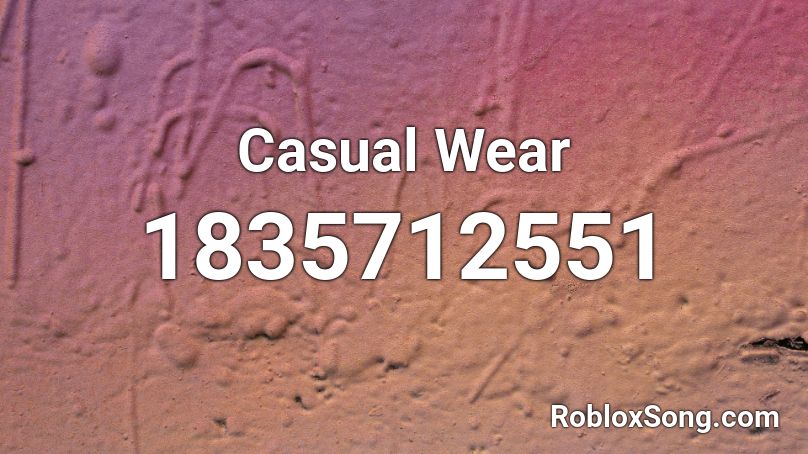 Casual Wear Roblox ID