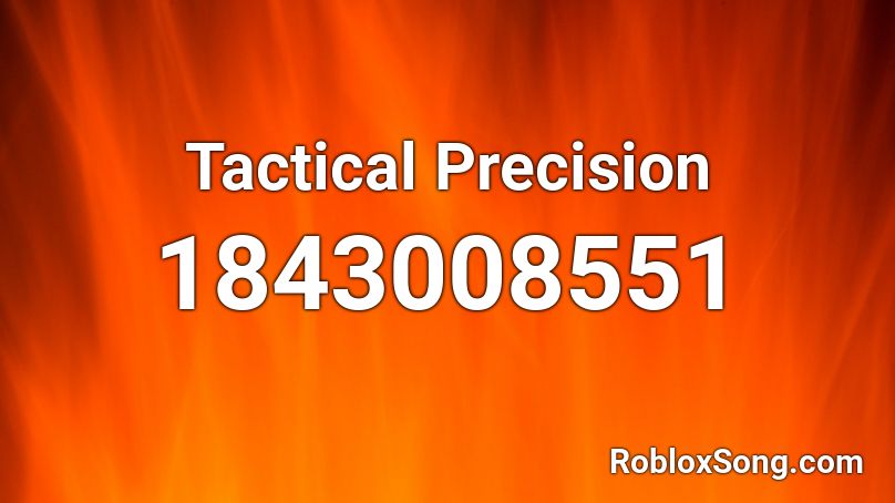 Tactical Precision Roblox ID