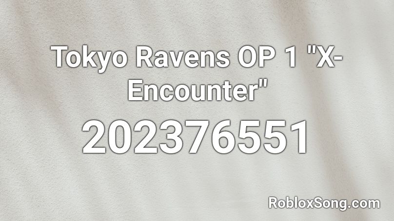 Tokyo Ravens OP 1 