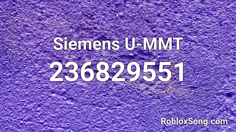 Siemens U-MMT Roblox ID