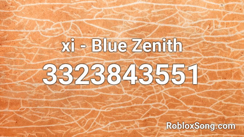 xi - Blue Zenith Roblox ID
