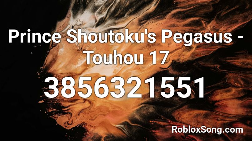 Prince Shoutoku's Pegasus - Touhou 17 Roblox ID