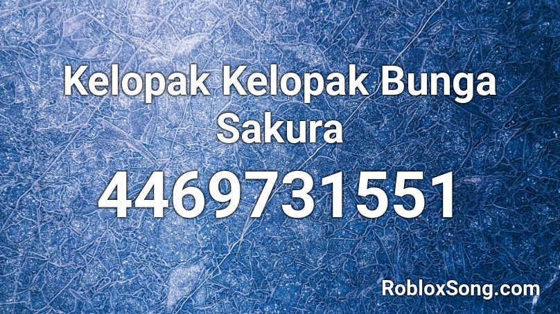 Kelopak Kelopak Bunga Sakura Roblox ID