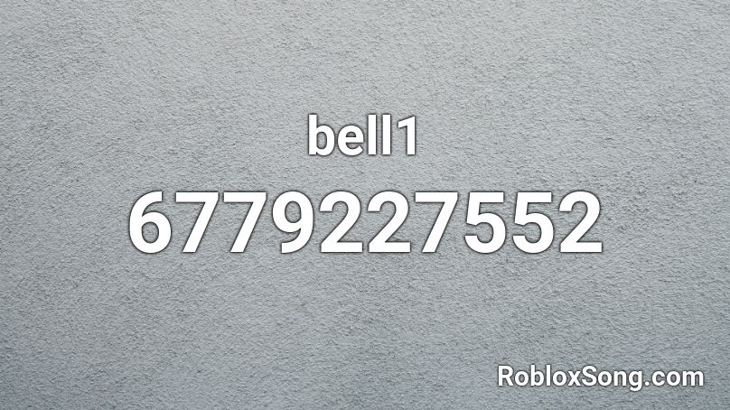 bell1 Roblox ID