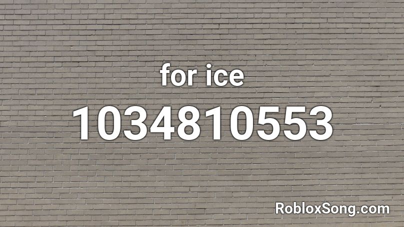 for ice Roblox ID