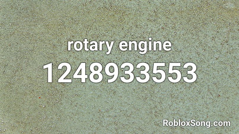 rotary engine Roblox ID