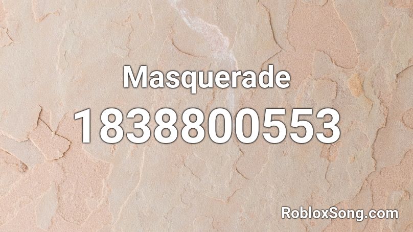 Masquerade Roblox ID