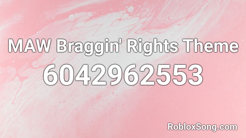 MAW Cyber Saturday Theme Roblox ID