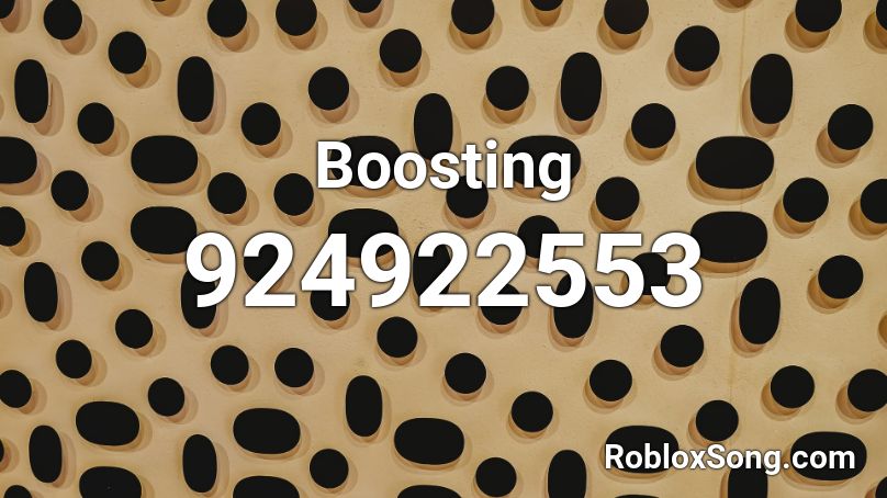 Boosting Roblox ID