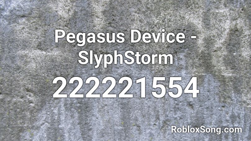 Pegasus Device - SlyphStorm Roblox ID