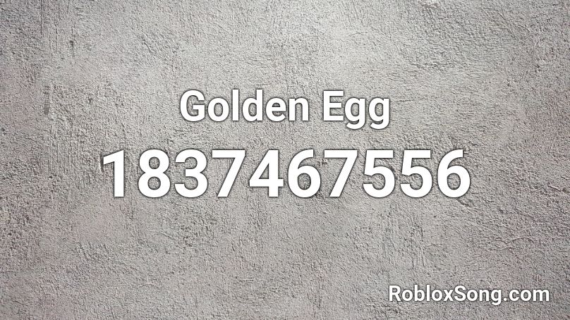 Golden Egg Roblox ID