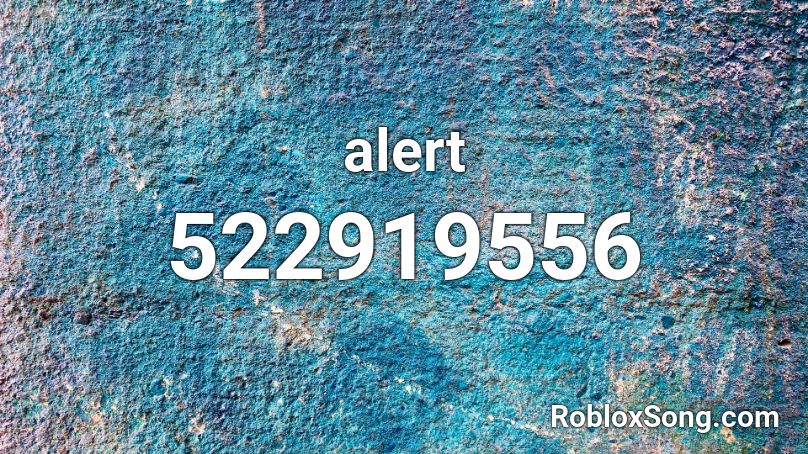 alert Roblox ID