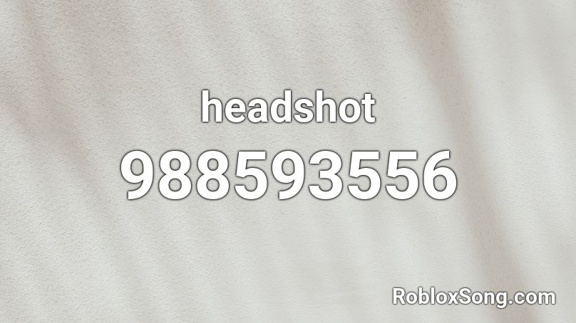 headshot Roblox ID