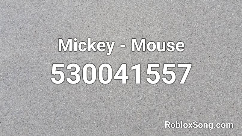 Mickey - Mouse Roblox ID