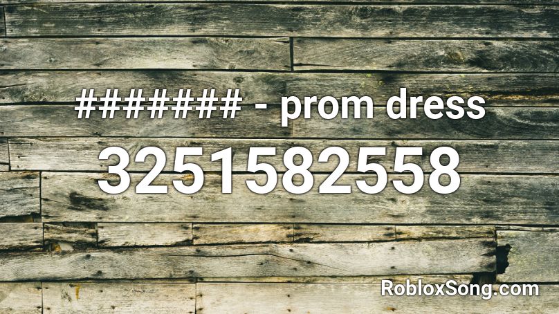 ####### - prom dress Roblox ID