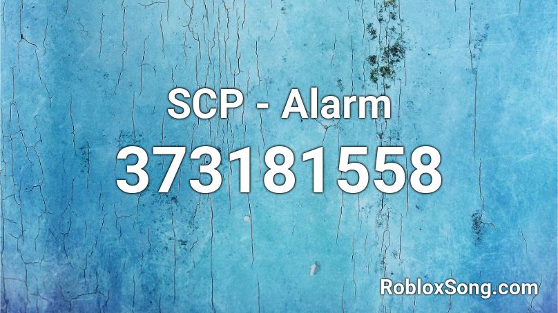 SCP - Alarm Roblox ID