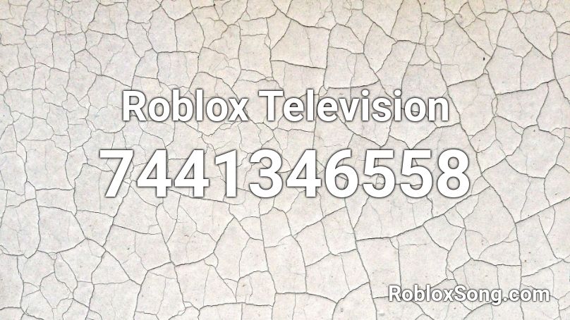 Roblox Television Roblox ID