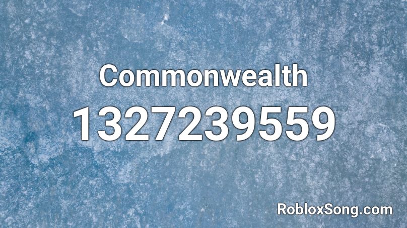 Commonwealth Roblox ID