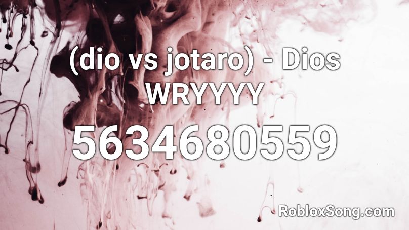 Dio Vs Jotaro Dios Wryyyy Roblox Id Roblox Music Codes - jotaro vs dio roblox id code